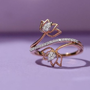 Twin Lotus Ring