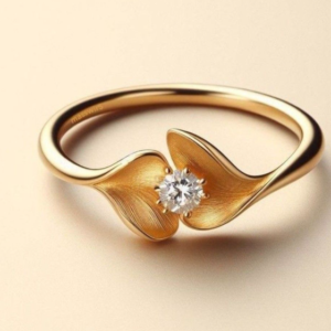 Flower Moissanite Ring