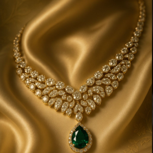 Green Drop Regal Necklace