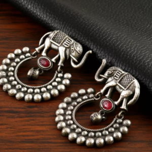 Elephant Art Dangler Earrings